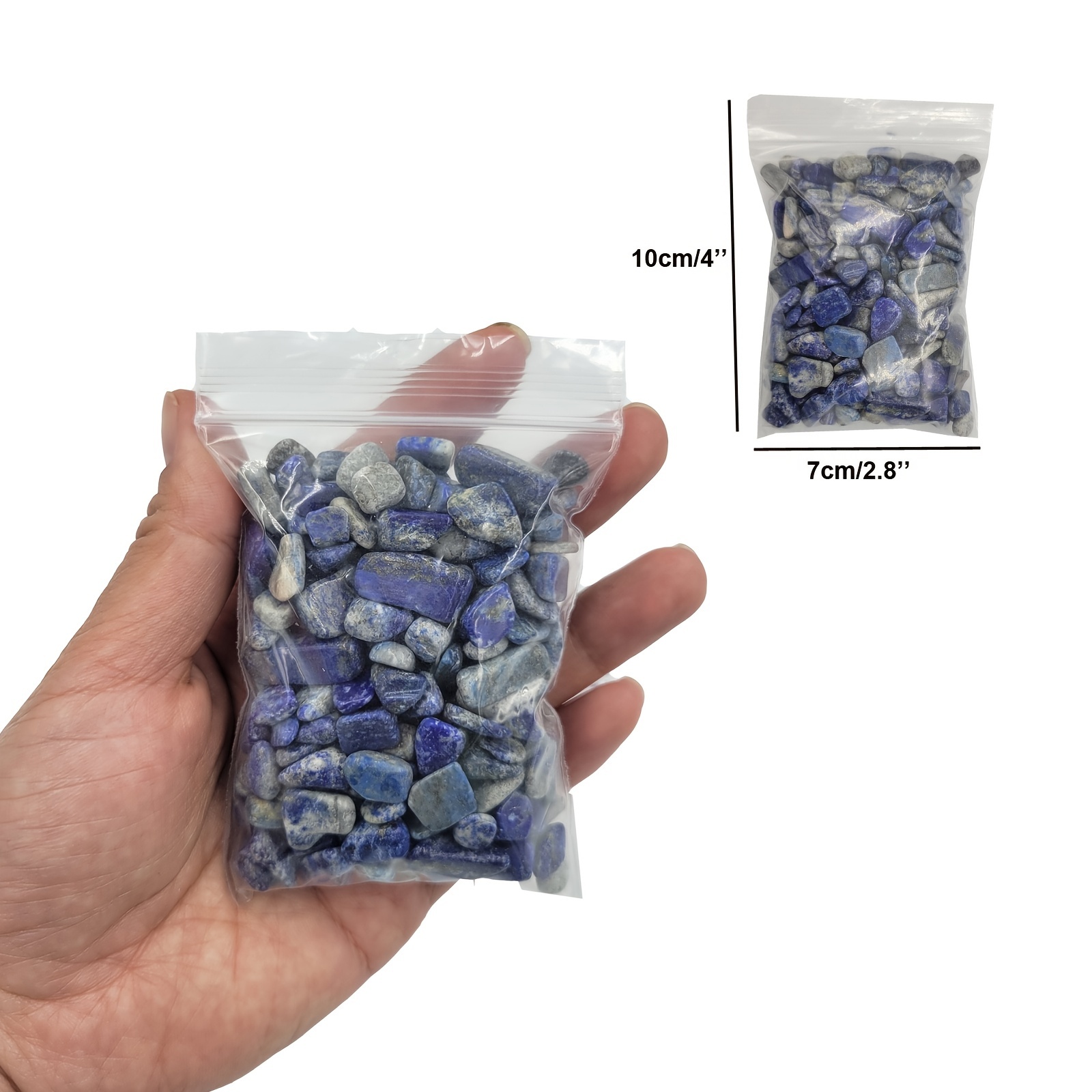 Natural Lapis Lazuli Tumbled Chips Stone Crushed Healing - Temu