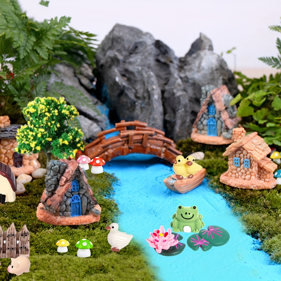 Pack of 4 Mini Resin Pigs Miniature, Fairy Garden Accessories Ornament,  Micro Landscape Home Plant Bonsai DIY Craft Decoration - AliExpress