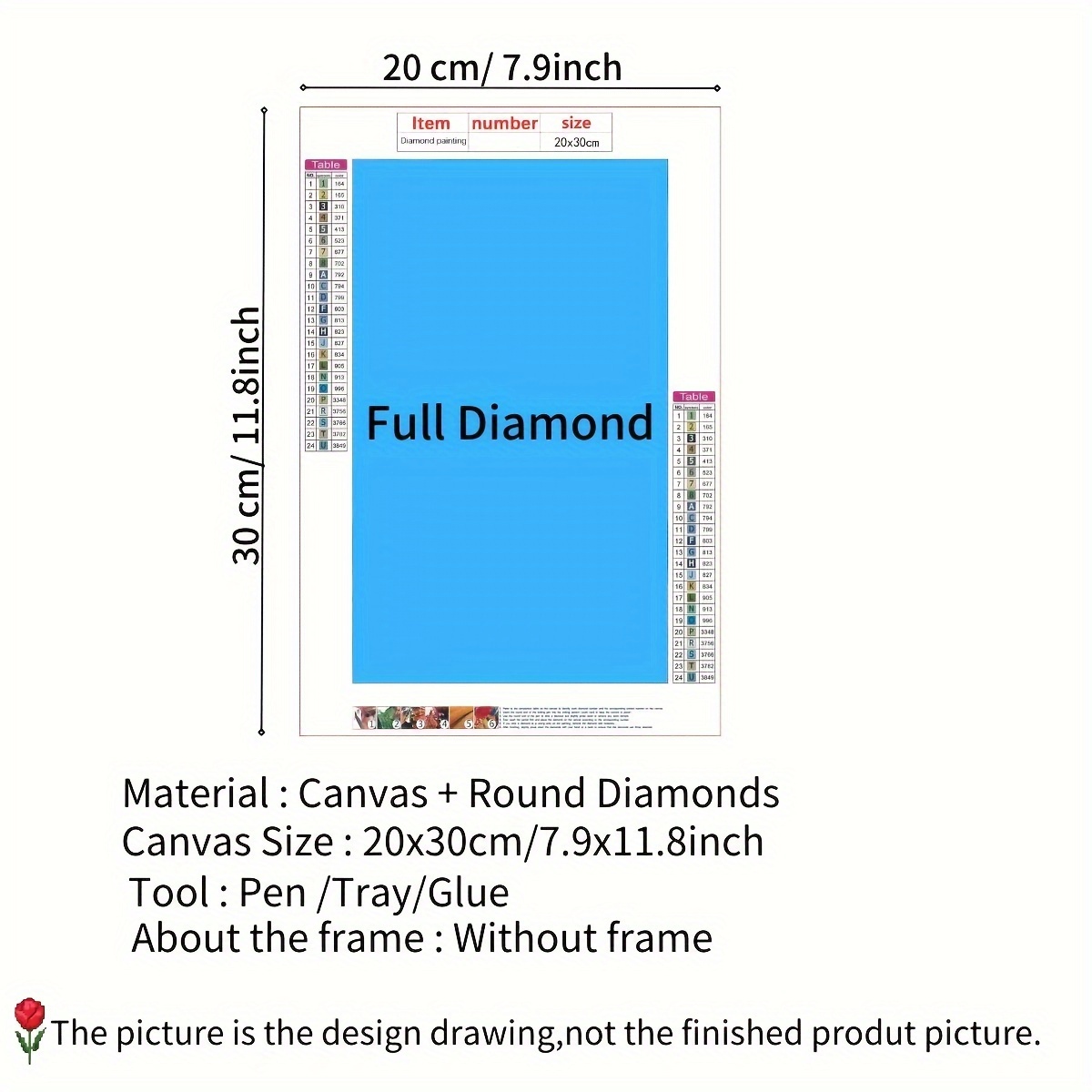 1pc Set Pittura A Numeri Artificiali Adulti 5d Diamond - Temu Italy