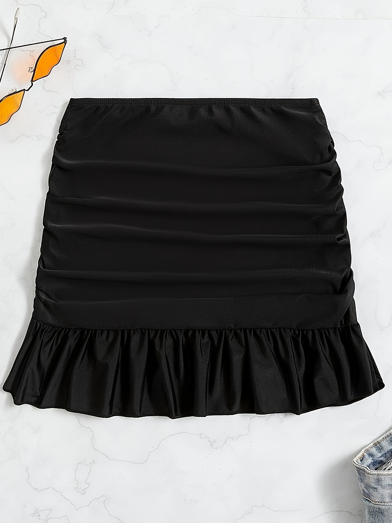 Ruffle Swim Skirt - Temu