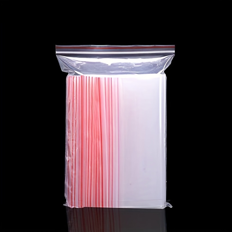300 Bolsas Plástico Transparente Reutilizables Cierre - Temu