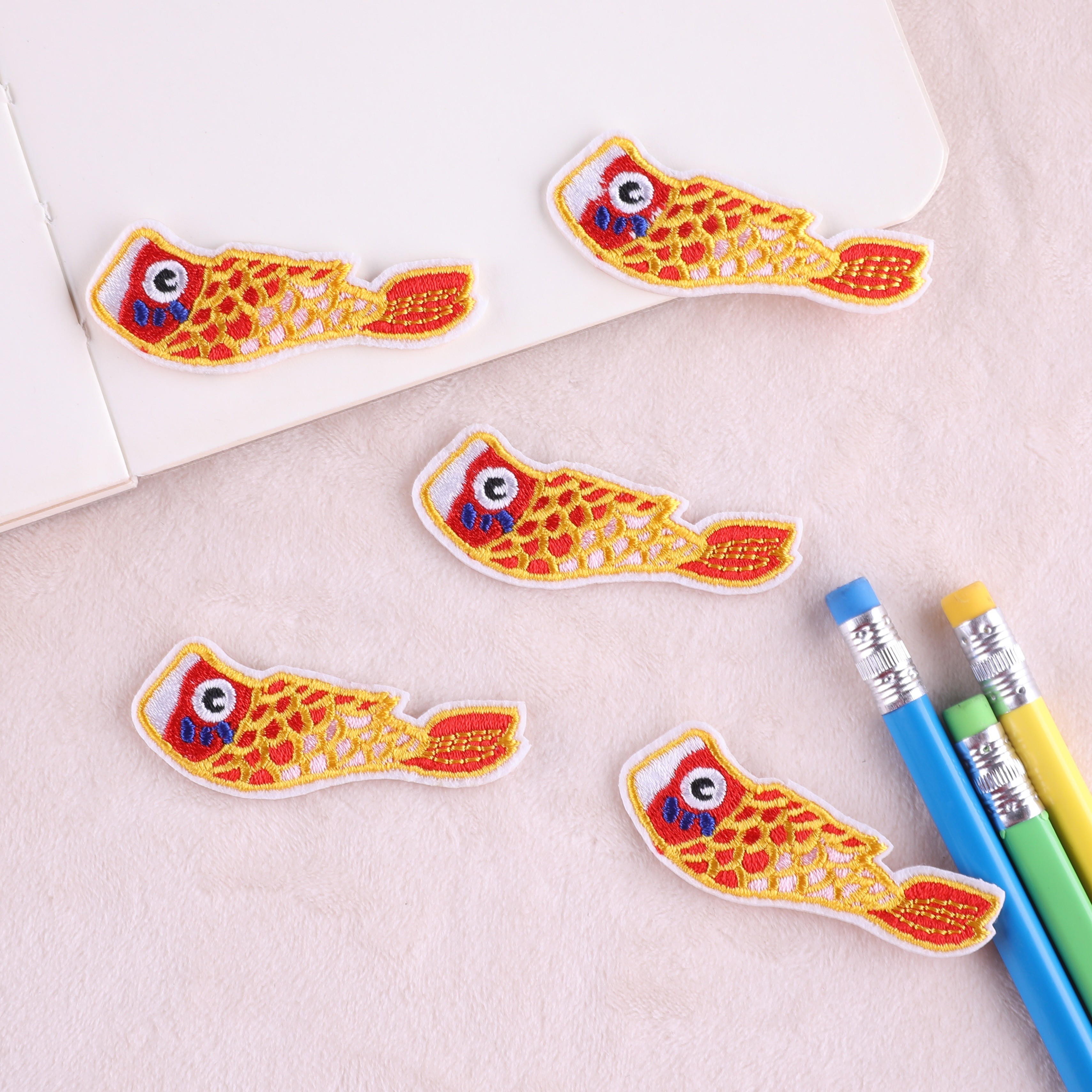 Fish Embroidered Patch — Iron On