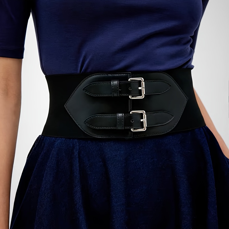 Plus Size Brown Obi Belt Vintage Wide Bowknot Corset Belt For Women Classic  PU Leather Dress Coat Girdle Waspie Belt