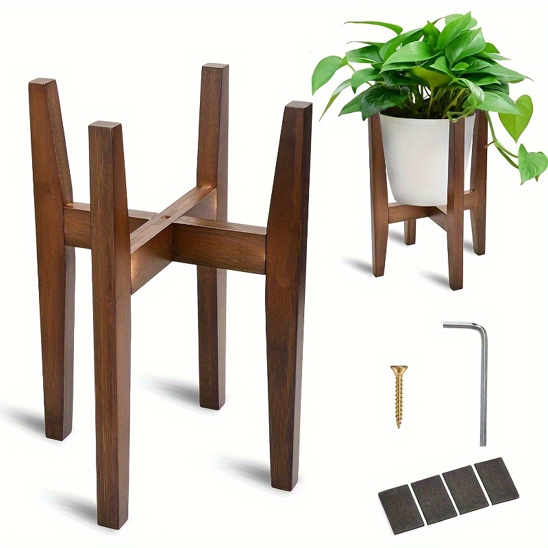 adjustable plant stand indoor bamboo plant stand mid century