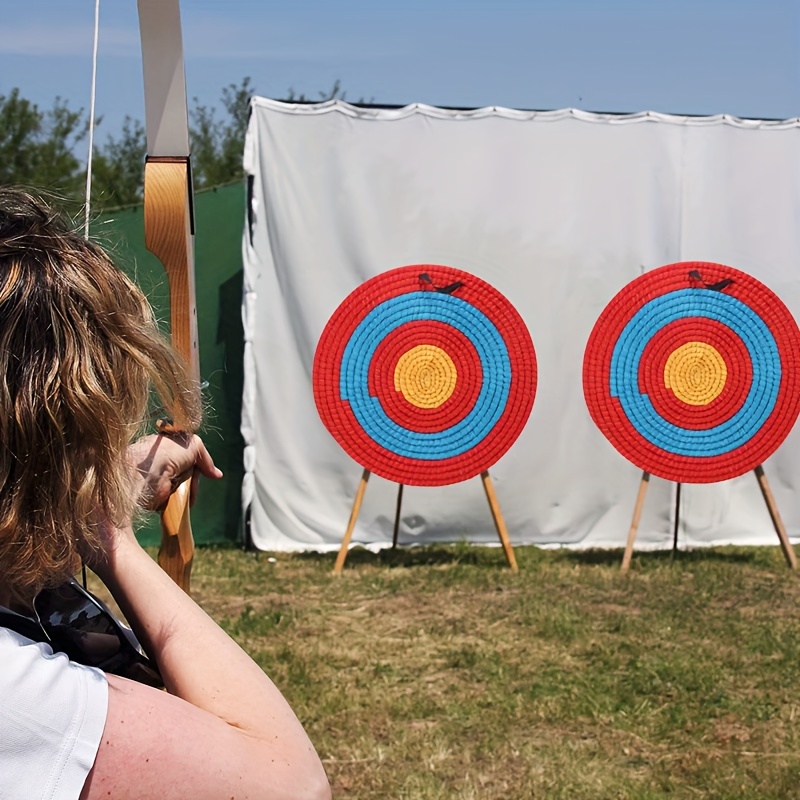 CIBLE EN PAILLE RONDE DE TIR A L'ARC 