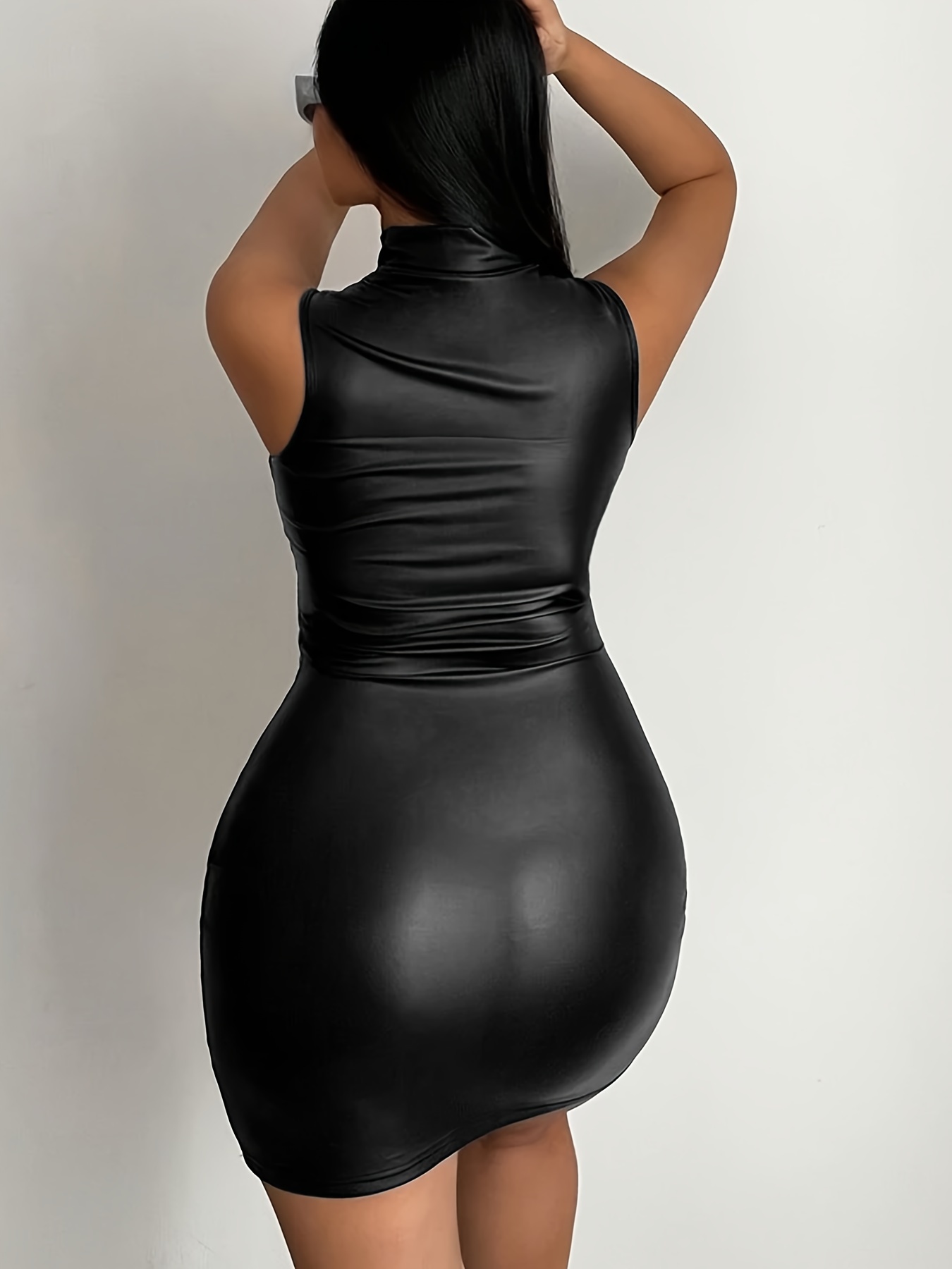 Leather club outlet dress