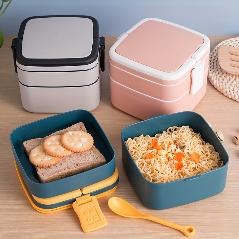 Large Capacity Bento Lunch Box, 2 Layers And 6 Compartments Reusable Lunch  Box For Adults, Food Container Lunch Box For Work School Bpa Free, Kitchen  Supplies - Temu