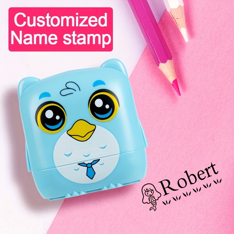 Cute Cartoon Children's Seal,Name Stamp,Children's Seal Stamp,Baby Student  Clothes Chapter,Custom School Uniform Name Word,Personalized Labels for  Kids,Waterproof Wash Not Faded Stamp 