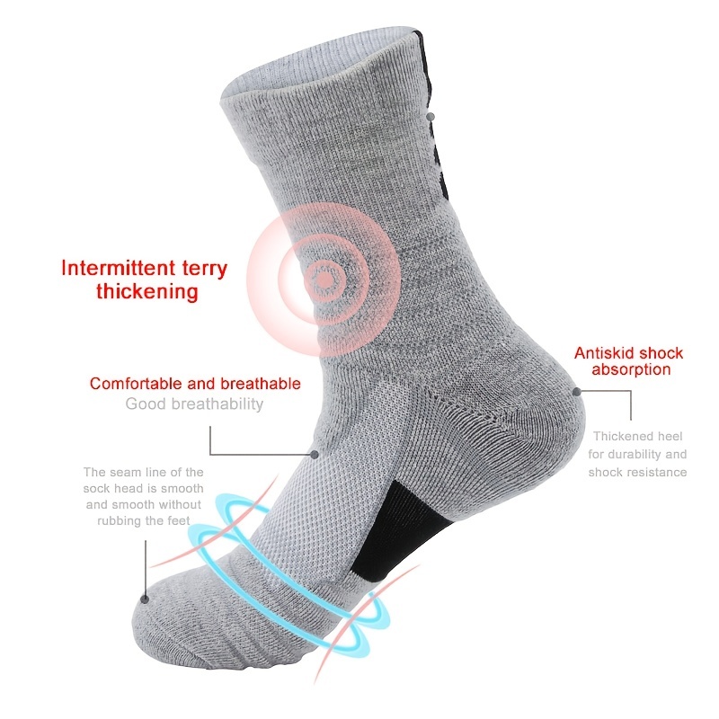Breathable Men's Athletic Socks for Cycling and Skiing