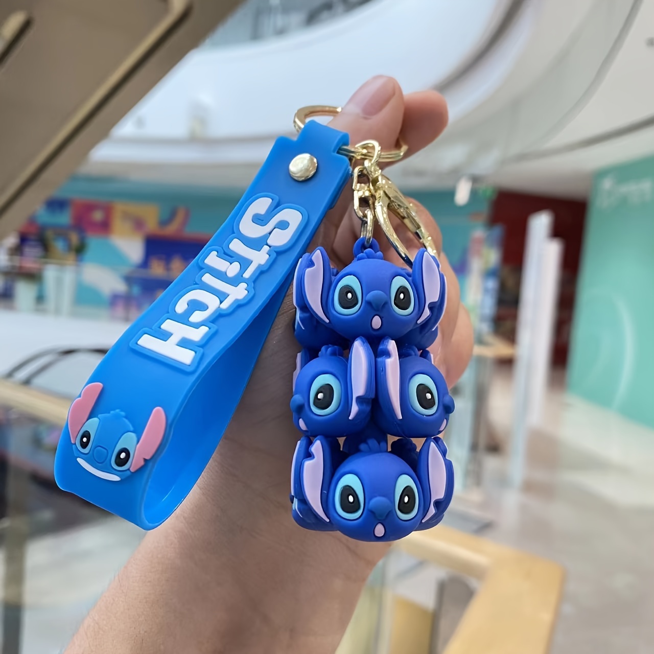 Stitch Minifigure Keychain Keyring Geek Nerd Gift 