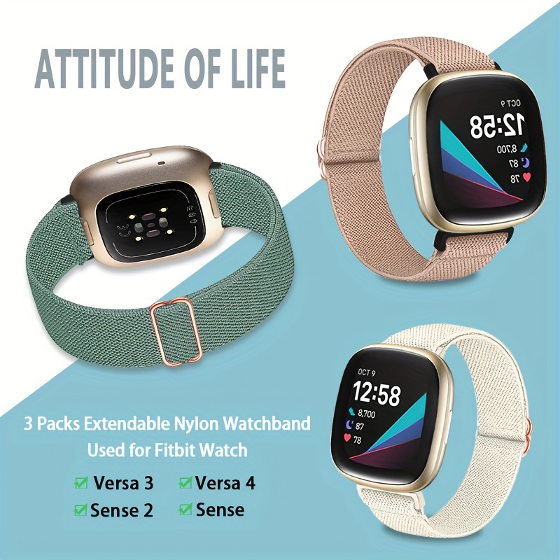 For Fitbit Sense 2 Fitbit Versa 3 Band Milanese Magnetic Wristband Sport  Strap