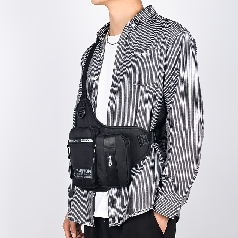 Multifunctional Chest Bag Large Capacity Casual Bag Waist Bag, Men  Messenger Bag Fashion Shoulder Bag - Temu
