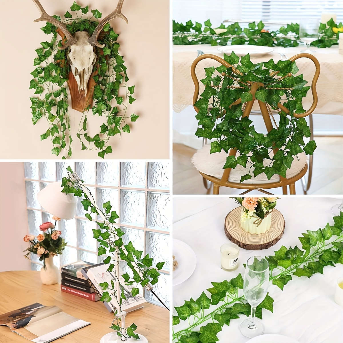Hanging Garland Photography Props False Vines Artificial Ivy Leaf
