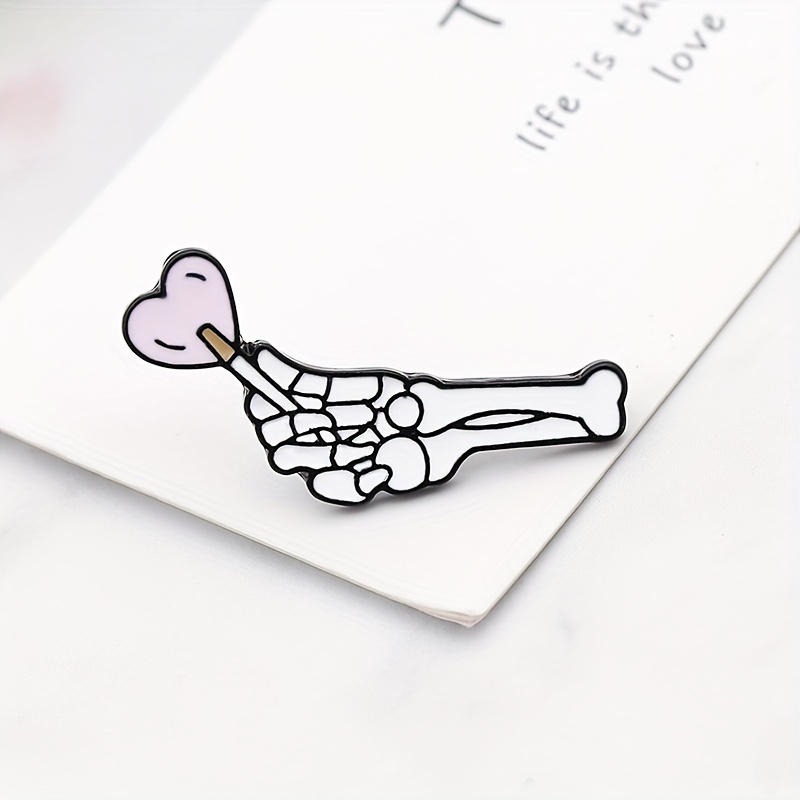 Skeleton's Love Badges Couple Matching Brooch For Men