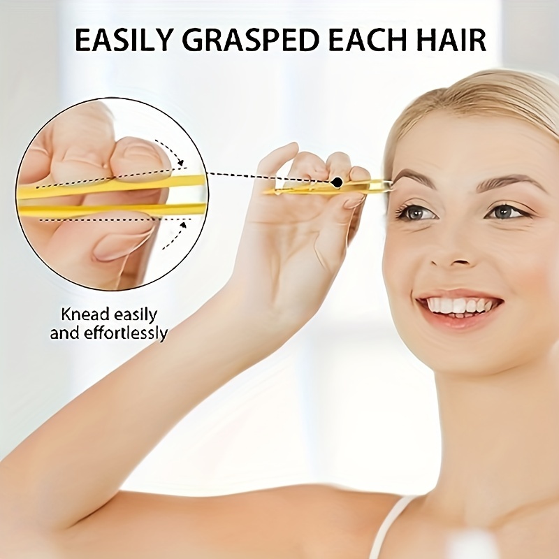 4pcs Stainless Steel Tweezers Set Precision For Ingrown Hair Removal