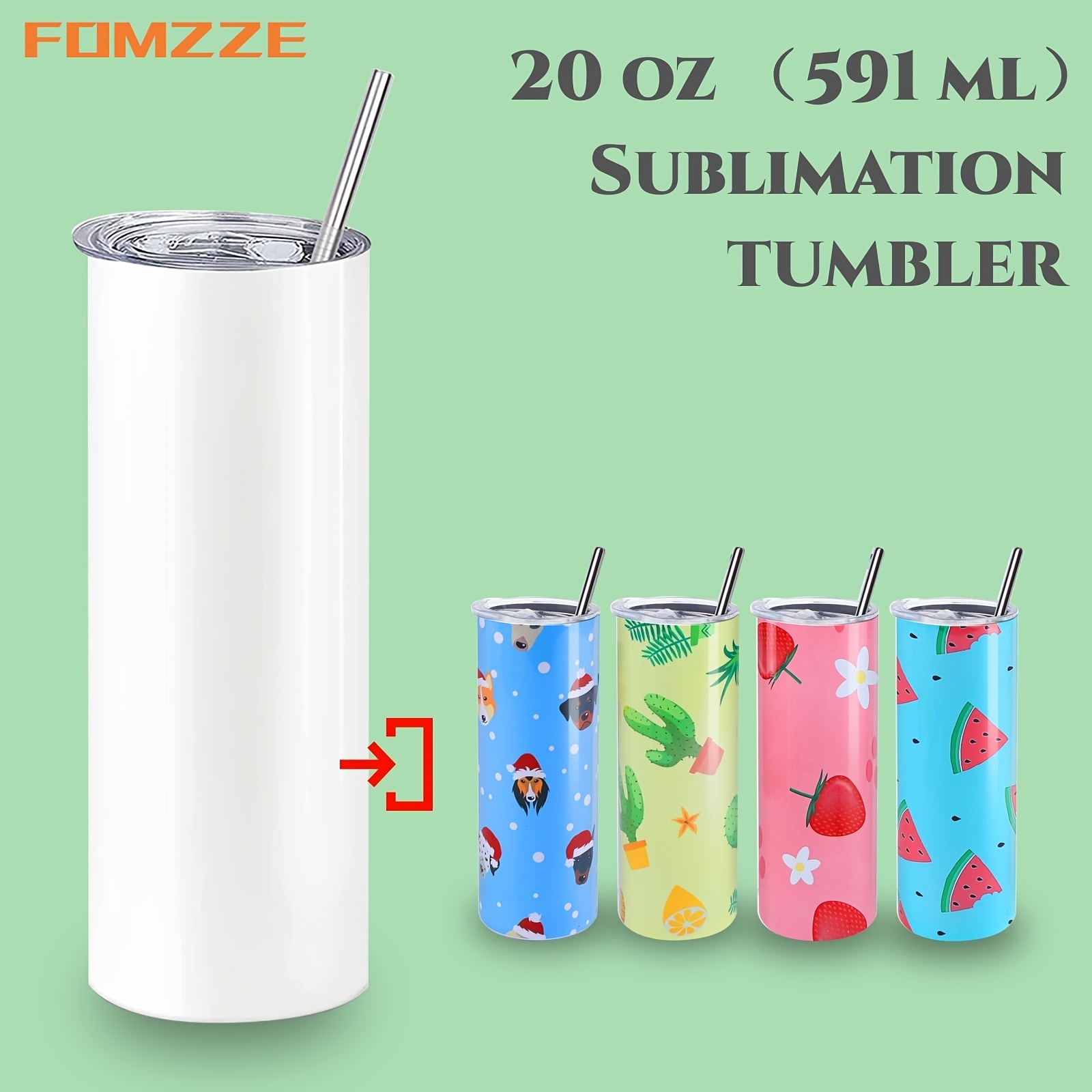 20 oz. Stainless Steel Sublimation Tumbler