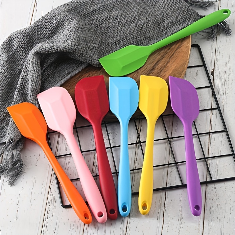 Juego de utensilios de cocina de silicona – 446 °F resistente al calor  utensilios de cocina de silicona para cocinar, juego de espátulas de cocina  con