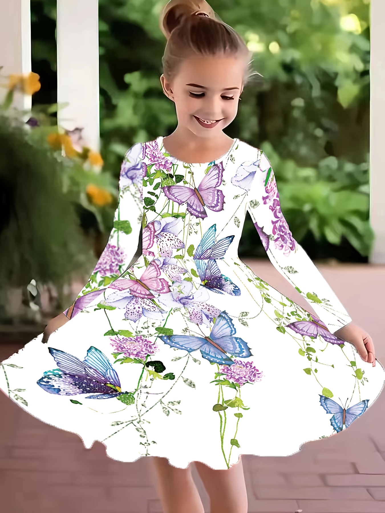 Butterfly kids dress sale