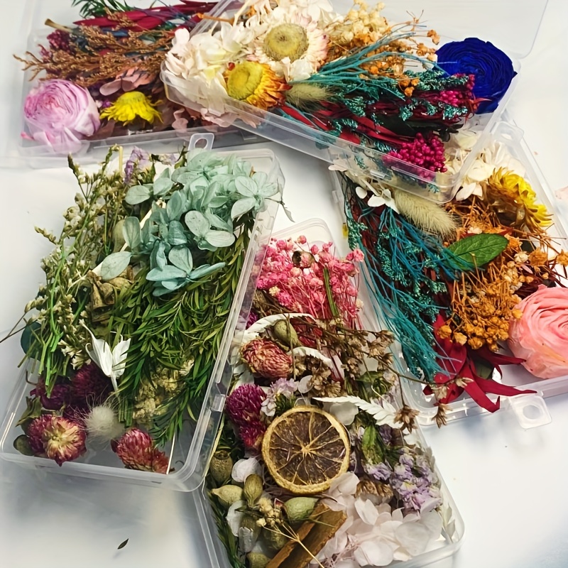 Colorful Natural Dried Flowers For Epoxy Resin Handmade Crafts DIY Bouquet  Garland Candle Making Home Wedding Box Flower Decor