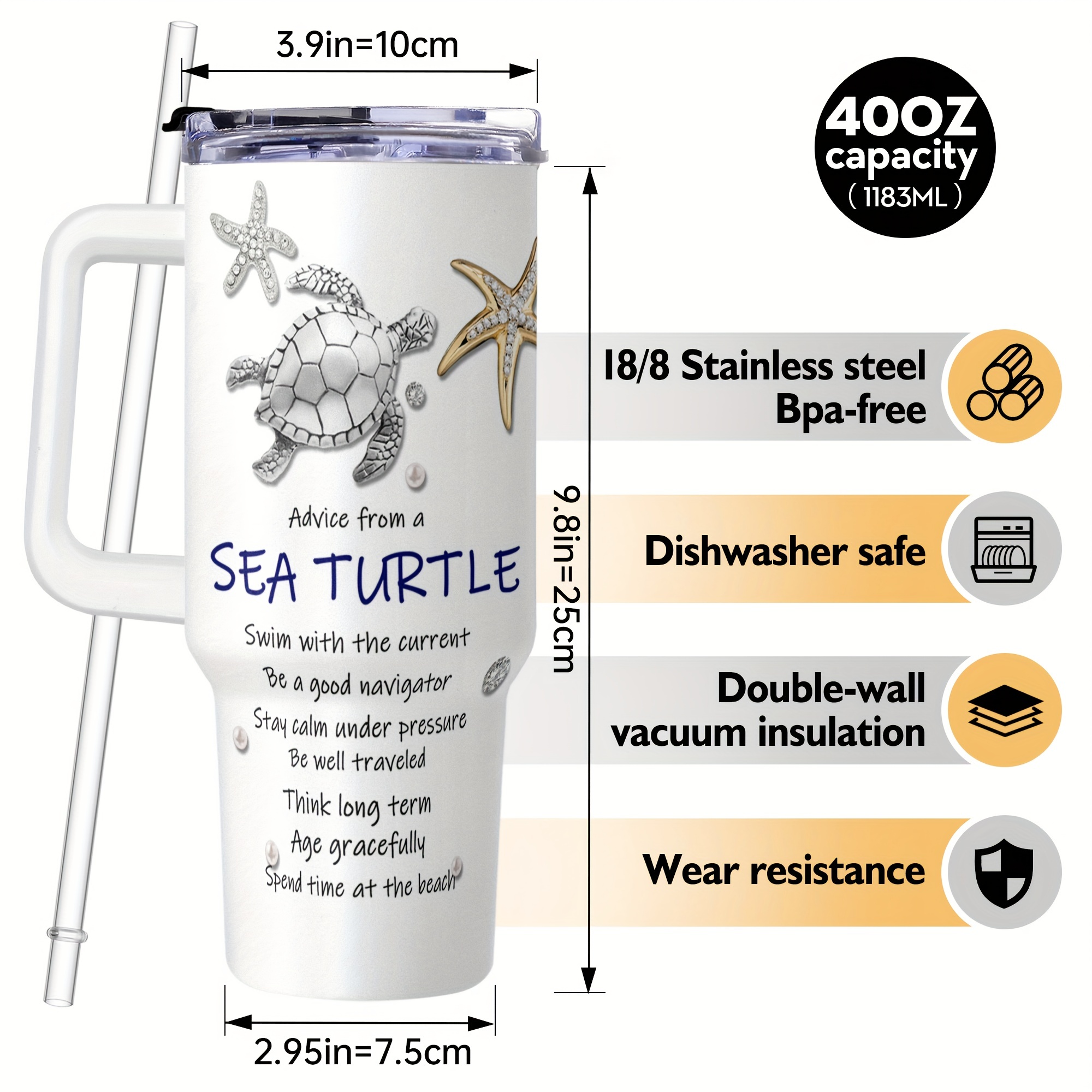 Turtle Advice Jewelry Tumbler