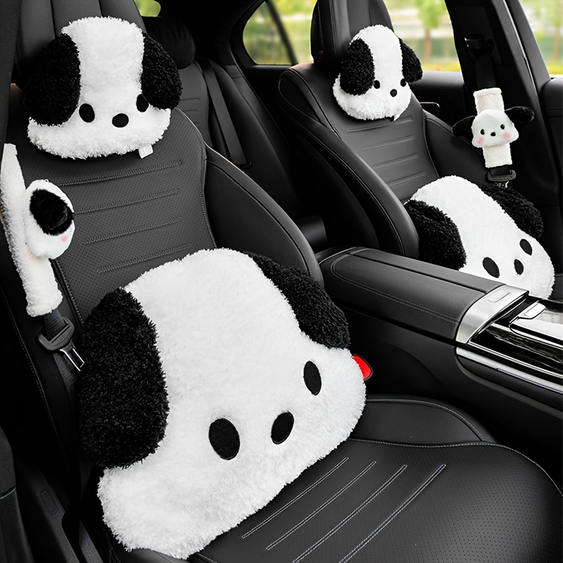 Cartoon Dog Headrest Pillow Neck & Back Support for Car