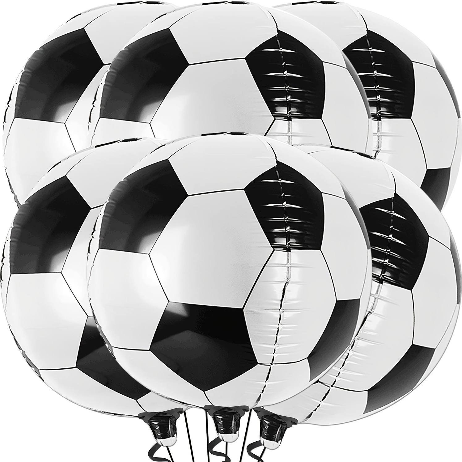Paquete de 6 globos * de fútbol de 55.88 cm/22'', decoración para fiesta de  fútbol, globos para suministros de fiesta temática de fútbol, decora