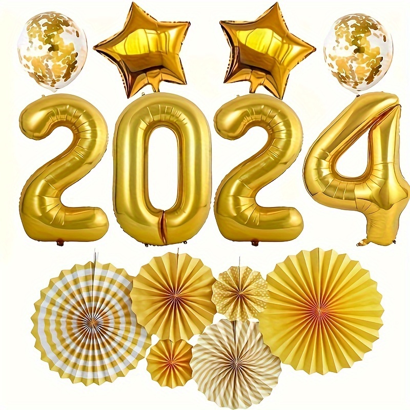 Ensemble Décorations De Fête Du Nouvel An 2024 Décor De - Temu France