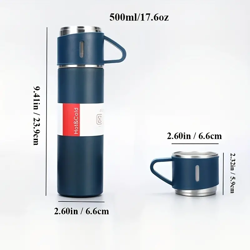 Stainless Steel Thermal Cup, With Gift Box Set, Double Layer Leakproof  Insulated Water Bottle, Keeps Hot And Cold Drinks For Hours, Suitable For  Cycling, Backpacking, Office Or Car, School, Party, Camping, Travel