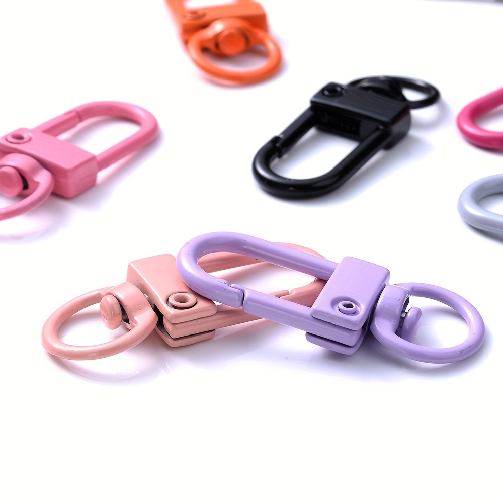 5 Pcs Colorful Keychain Ring Metal Lobster Clasp Clips Bag Car Keychain DIY  Jewelry Bag Hardware Accessories Key Hooks Hook