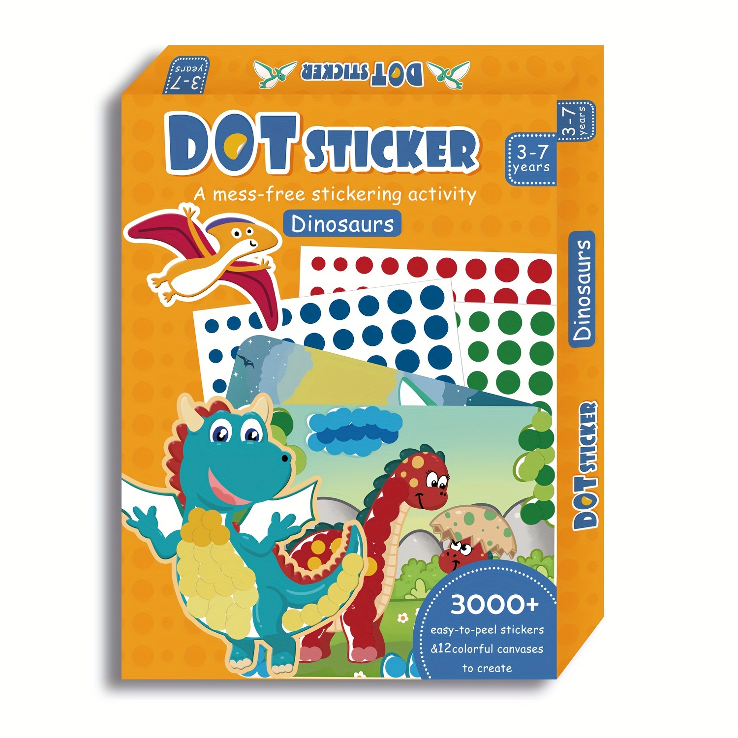 Reusable Sticker Book for Toddlers 1 2 3 Year Old, Birthday Present for  Girls Boys 12 24 Month Stickers Book Boys Space Dinosaur Animal Stickers  Books