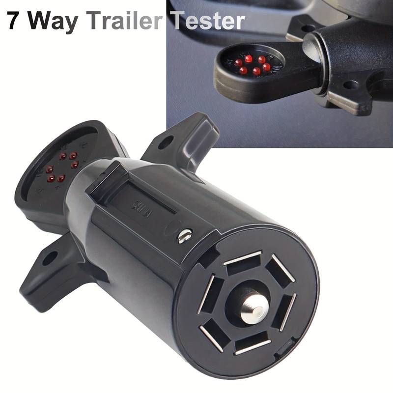 MaxxHaul 7-Way Trailer Wiring Tester - Easy Plug-in Diagnostic Tool For RV & Trailer Lights