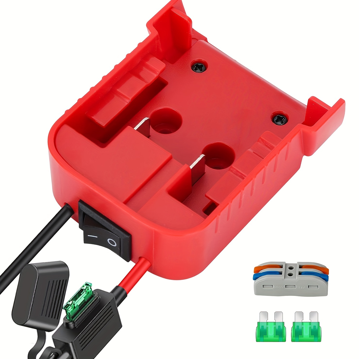 Black & Decker 20V Battery Adapter Holder dock mount w/ Wires for