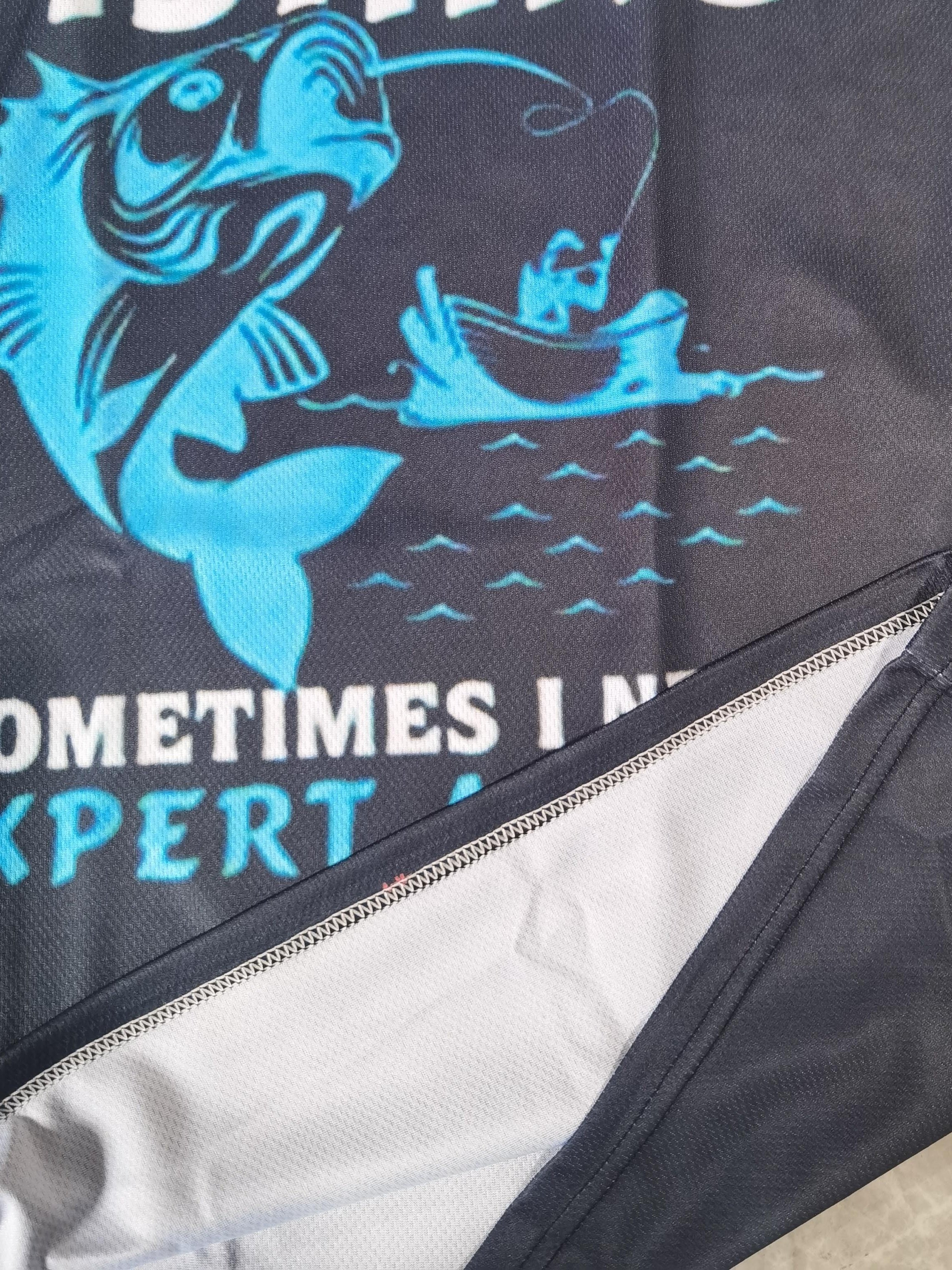 Funny Fishing Letter Pattern Print Men's Comfy Chic T shirt - Temu Canada