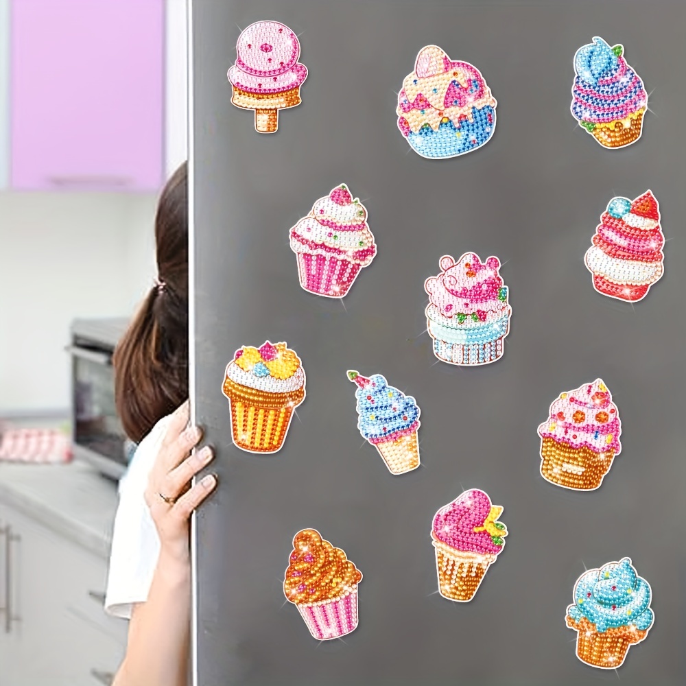 How I Turned Diamond Painting Stickers Into Fridge Magnets