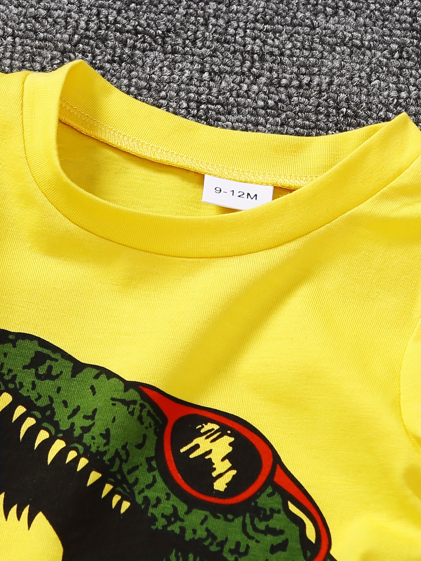Boys Dinosaur T-Shirt & Denim Shorts Set