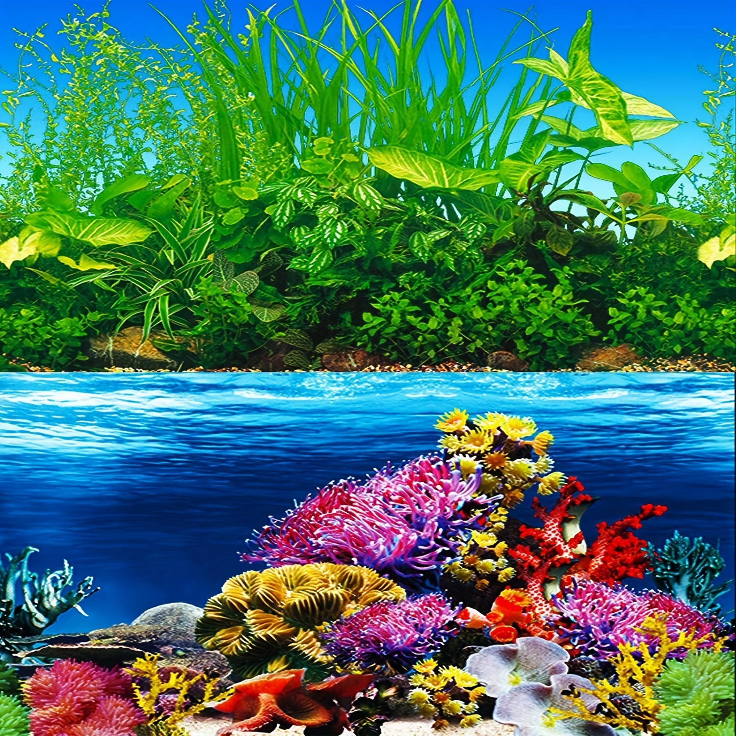 Fish Tank Background Paper Wallpaper 2 Sided Colorful Seaweed Water Plants Aquarium  Background Picture, Free Shipping On Items Shipped From Temu
