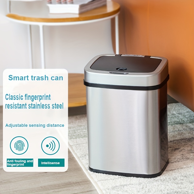Touchless Trash Can With Pedal High Quality Iron Dustbin For - Temu