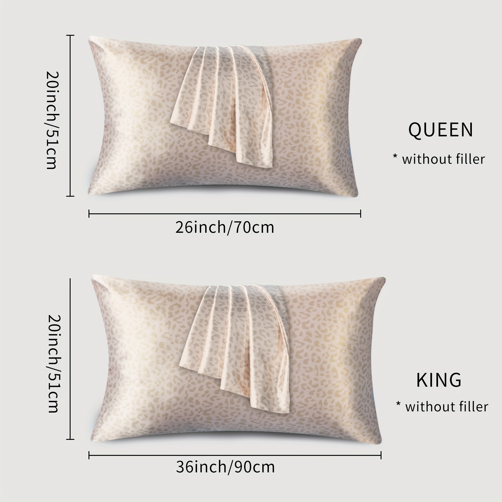 Kitsch Satin Pillowcase for Hair & Skin - Softer Than Silk Pillowcase for  Hair and Skin | Cooling Satin Pillowcases with Zipper | Satin Pillow Case
