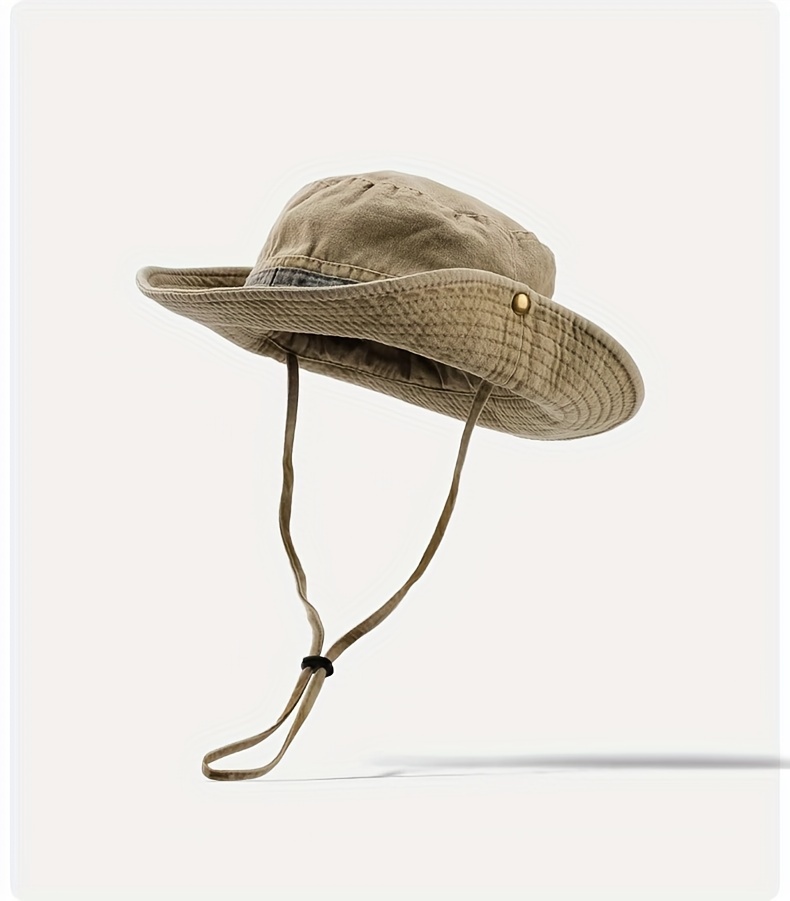 BIBABLYKE Outdoor Bucket Hat with Adjustable Chin Rope Frayed Edge Design  Bucket Hat Summer Sunproof Fisherman Hat for Adult Polyester : :  Clothing, Shoes & Accessories