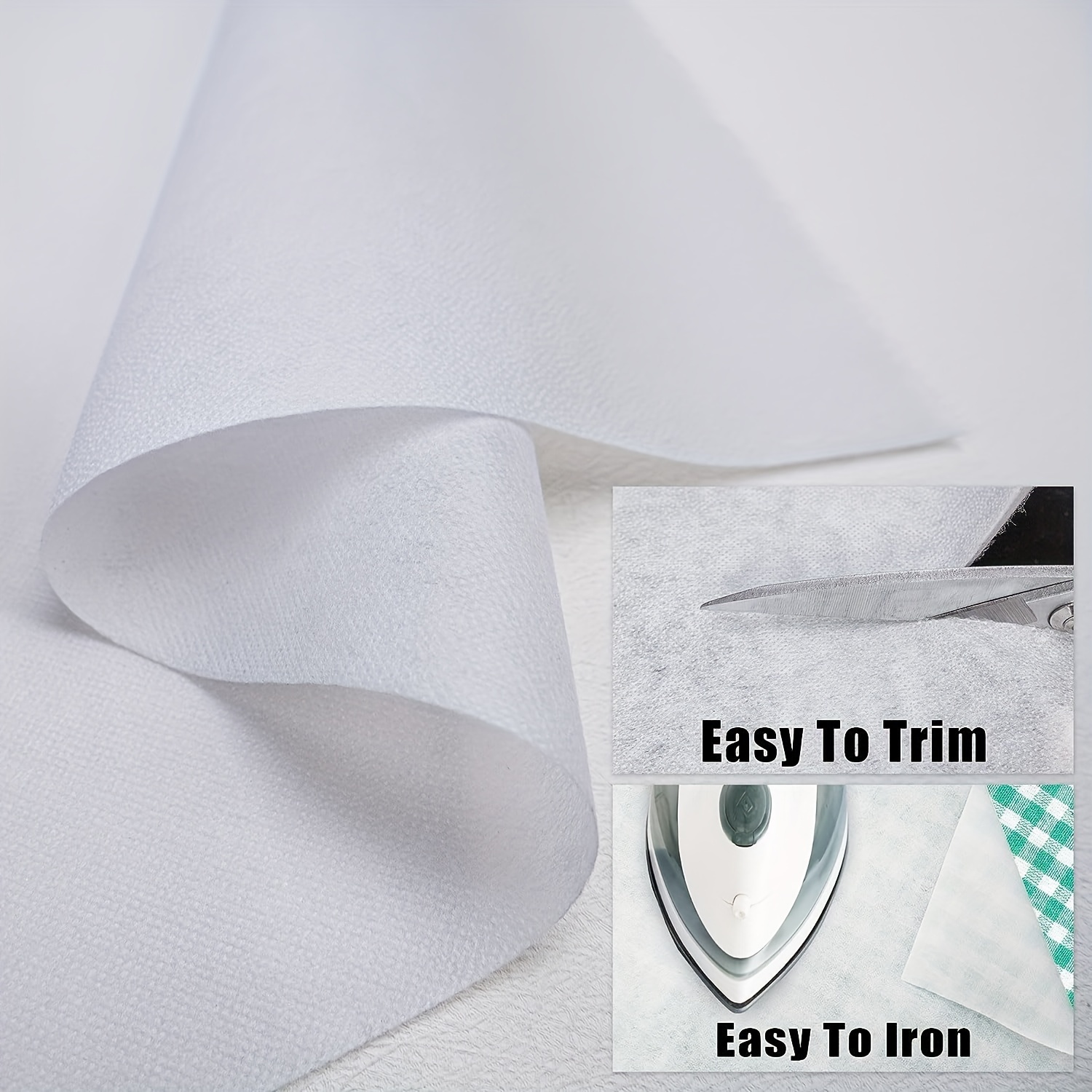 Iron on Fusible Fleece Interfacing For Sewing Crafting - Temu