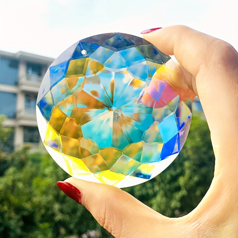 Pendentif perles attrape-soleil en cristal prisme capteur de