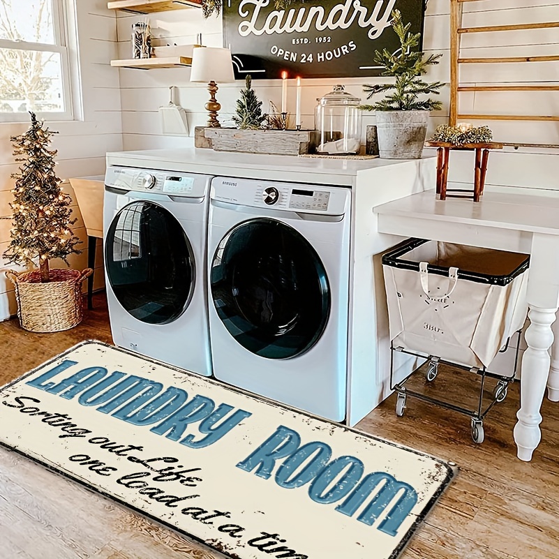  TEALP Laundry Rugs for Laundry Room Laundry Room Mats