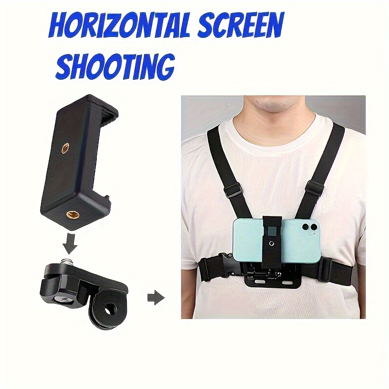 Chest mounted Mobile Phone Holder First person Perspective - Temu