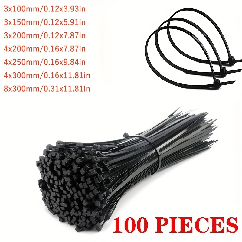 Bridas Cables Nailon Plástico 100 Uds Bridas Cables - Temu Chile