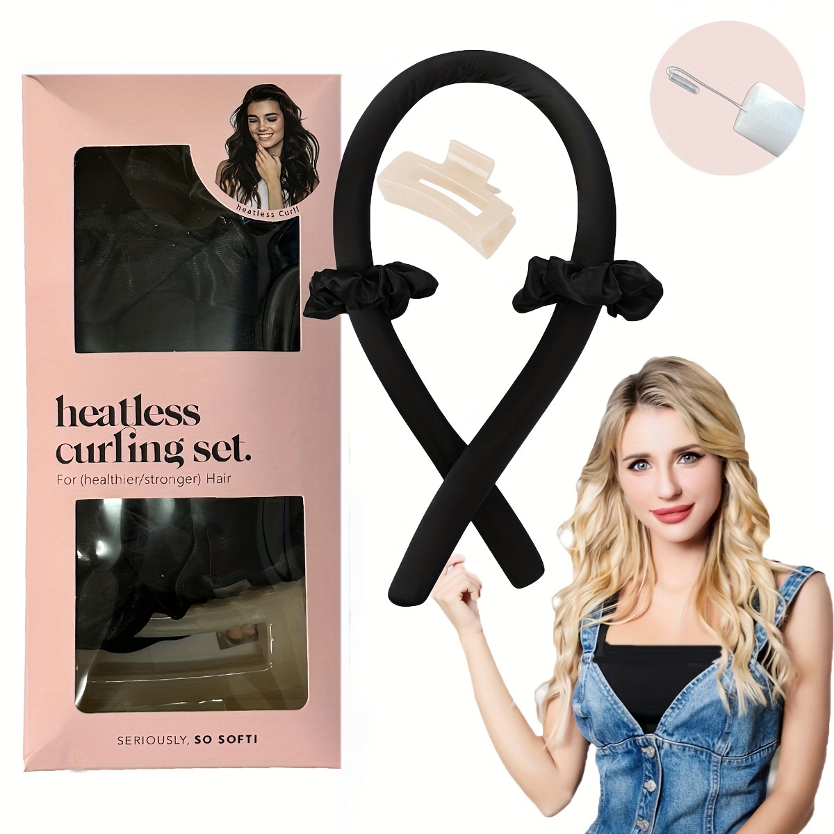 1 Ensemble De Bandeau De Baguette De Curling Sans Chaleur, Bandeau De  Curling De Cheveux De Nuit Sans Chaleur, Outils De Coiffure DIY - Temu  France