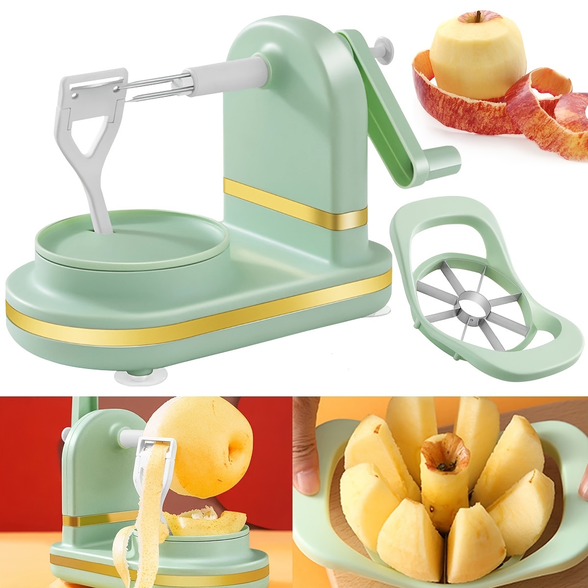 Apple Peeler Hand Crank Fruit Peeler Apple Peeler Cutter Slicer