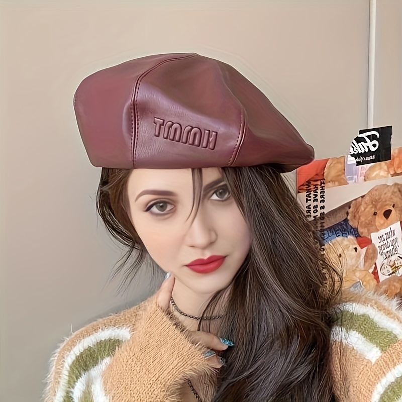 Autumn Winter Velvet Berets Women Octagonal Cap Korean Style Hat Painter Hat