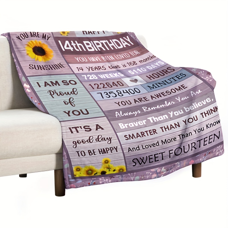  Gifts for 11 Year Old Girls - 11 Year Old Girl Birthday Gifts  Throw Blanket 60 x 50 inch - 11 Year Old Girl Gift Ideas - 11th Birthday  Decorations for