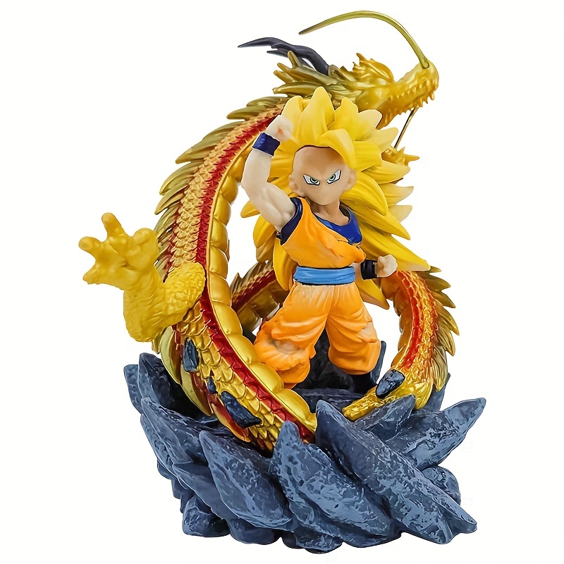 17 Inches Dragon Ball Anime Figure Cool Super Saiyan Son Goku Pattern  School Students Children's Double Sided Backpack(#02)