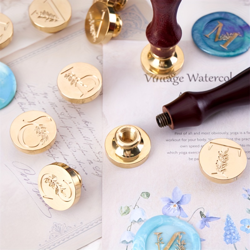 B E N W Letter Wax Seal Set With 2 Letter Elements Removable - Temu